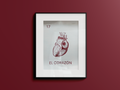 El Corazón Canvas Print 30x40
