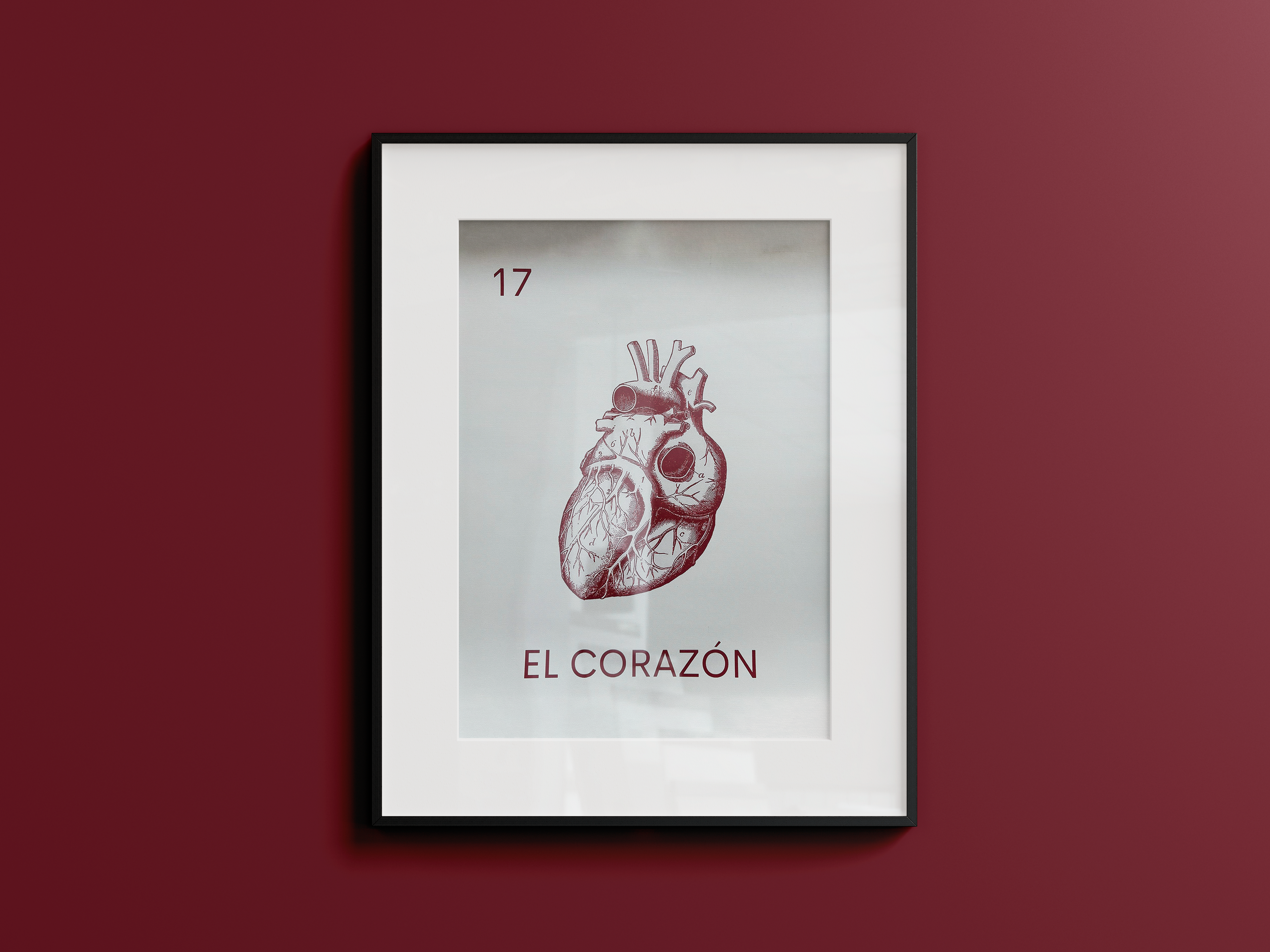El Corazón Canvas Print 30x40