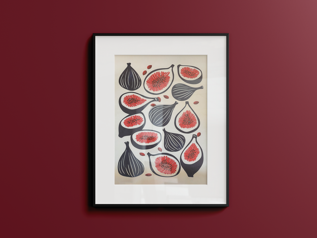 Figs Frameless Canvas Print 30x40cm