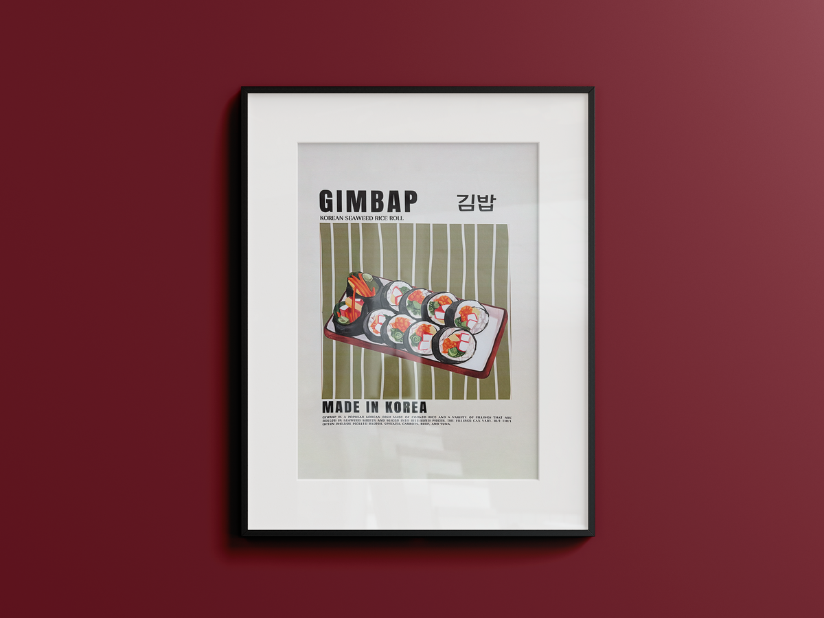 Gimbap Canvas Print 30x40cm