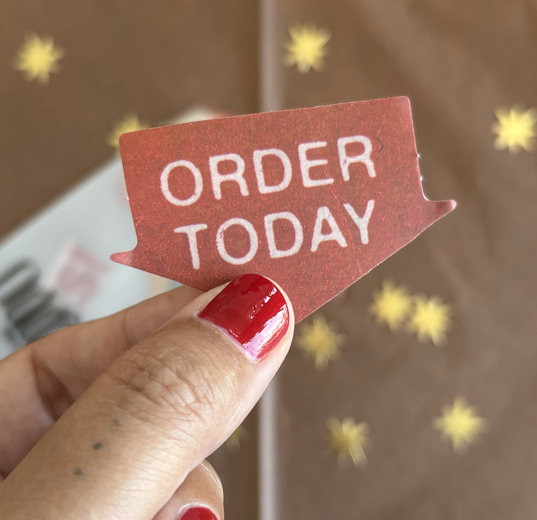 Newspaper Vinyl Stickers 10pcs