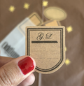 Vintage Paper Sticker Labels 6pcs