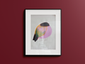 Bird Canvas Print 30x40cm