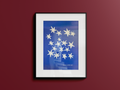 Stars Frameless Canvas Print 30x40cm