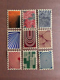 Optical Line Paper Stickers