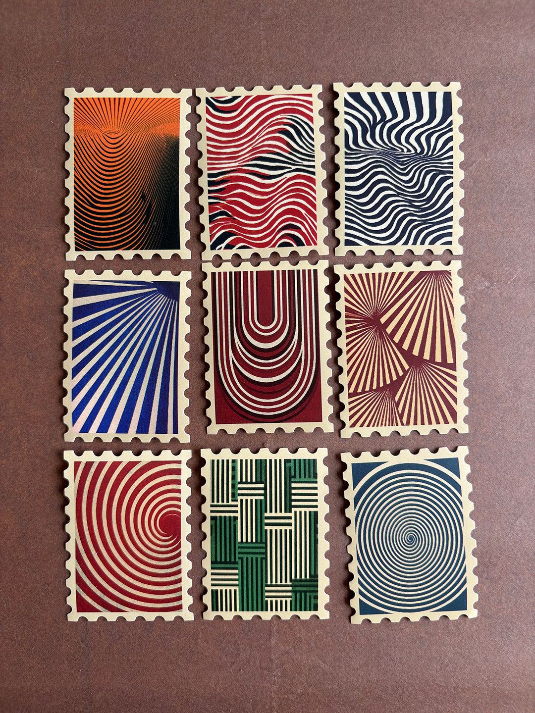 Optical Line Paper Stickers
