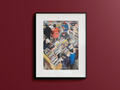 Vinyl Shop Canvas Print 30x40cm